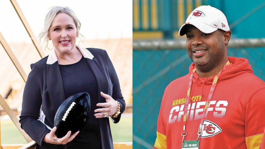 Lindsey Sanders and Shaun Tyrance, NFL health specialists